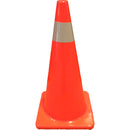 28 Inch Orange Traffic Cone With One 4 Inch High Intensity Collar