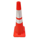 36 Inch Orange Traffic Cone With Two Diamond Grade Collars