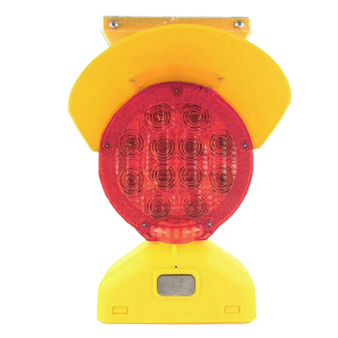 Solar & D-Cell Battery (Dual) Powered Type B Barricade Light