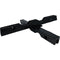 12 inch Flat Cross Bracket Black