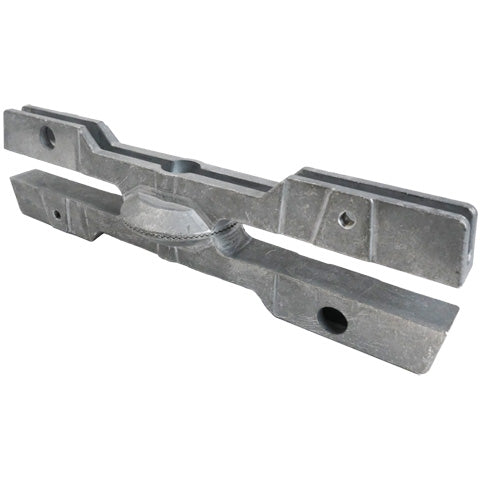 12 inch Adjustable Extruded Cross Bracket Assembled to 180 degrees