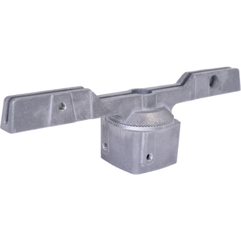 12 inch Adjustable Universal Flat Top Mount Bracket for 2-3/8 inch Round posts and 2 inch Square Posts Assembled