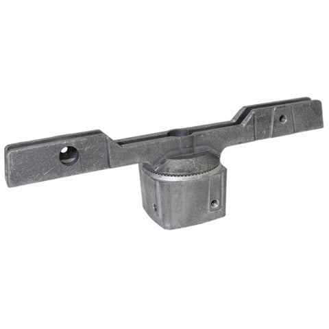 12 inch Adjustable Universal Extruded Top Mount Bracket for 2-3/8 inch Round Posts and 2 inch Square Posts Assembled