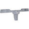 12 inch Adjustable Flat Top Mount Bracket for 1 inch Center to Center U-Channel Posts Assembled to 180 Degrees