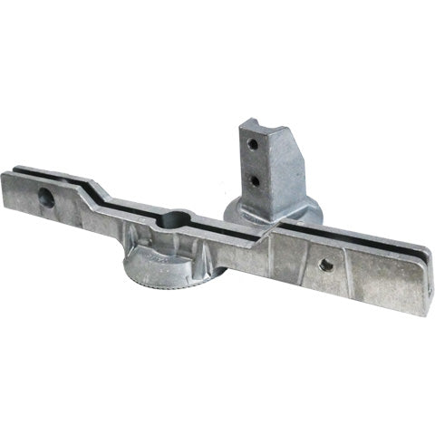 12 inch Adjustable Extruded Top Mount Bracket for 1 inch Center to Center U-Channel Posts