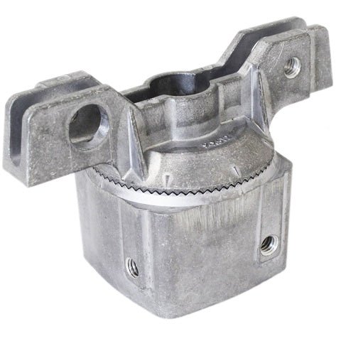 5-1/2 Inch Adjustable Universal Extruded Top Mount Bracket for 2-3/8 Inch Round Post and 2 Inch Square Post Assembled to 180 Degrees
