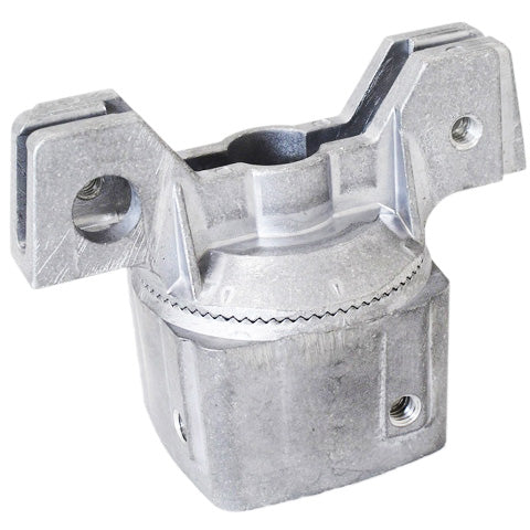 5 Inch Adjustable Universal Extruded Notched Top Mount Bracket for 2-3/8 Inch Round Posts and 2 Inch Square Posts Assembled