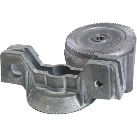 5 Inch Adjustable Universal Extruded Notched Top Mount Bracket for 2-3/8 Inch Round Posts and 2 Inch Square Posts
