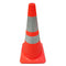 28 Inch Orange Traffic Cone With Two High Intensity Collars