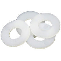 White Nylon Flat Washers